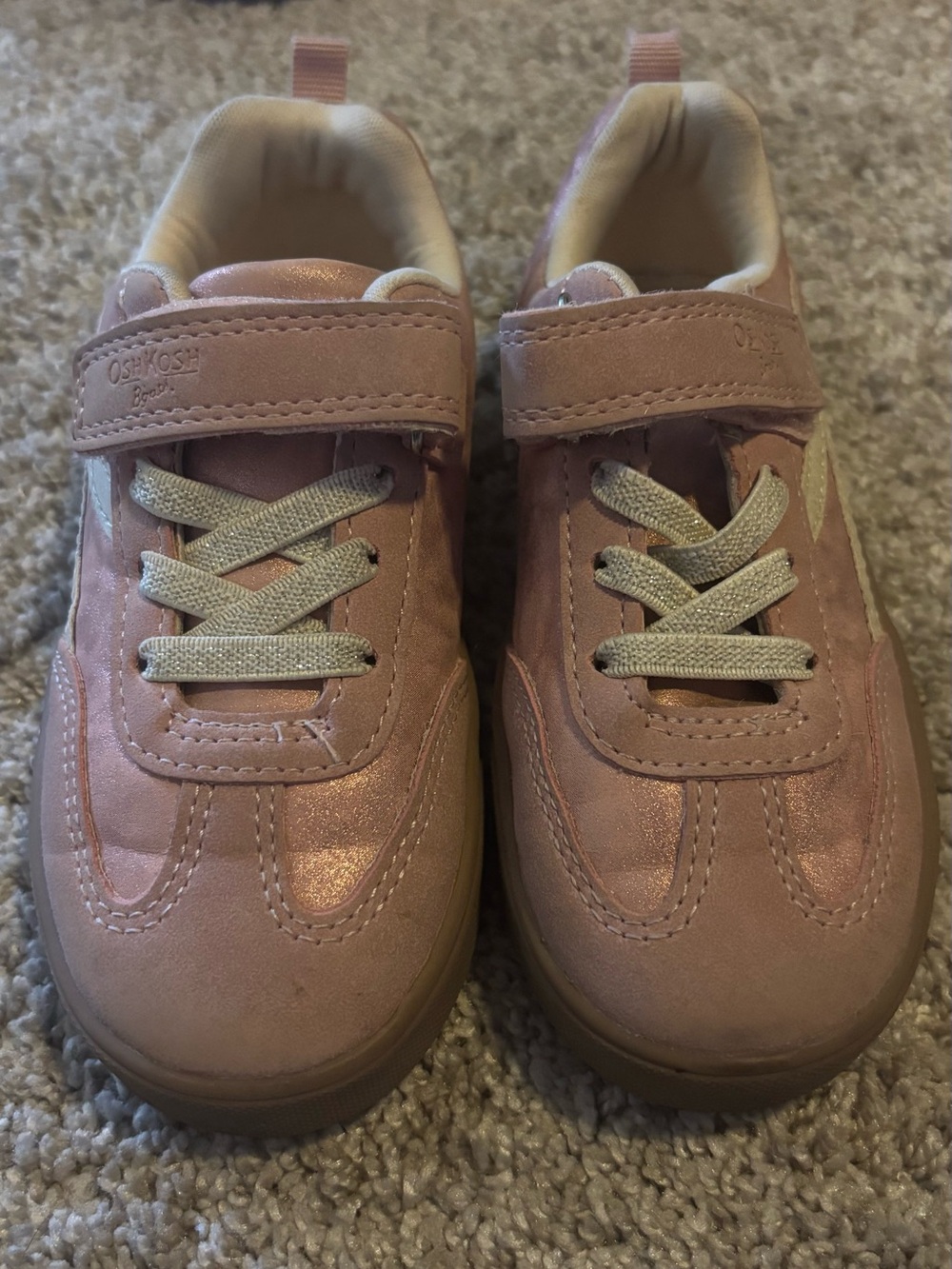 OshKosh B'gosh Mauve Pink Hook-and-Loop Sneakers
